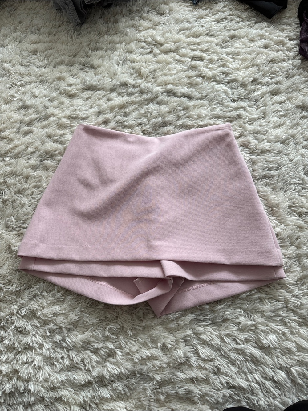 Zara Women's Pink Skort Shorts - Soft A-Line Style